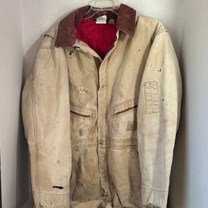 Carhartt tan full body coveralls size 46 tall